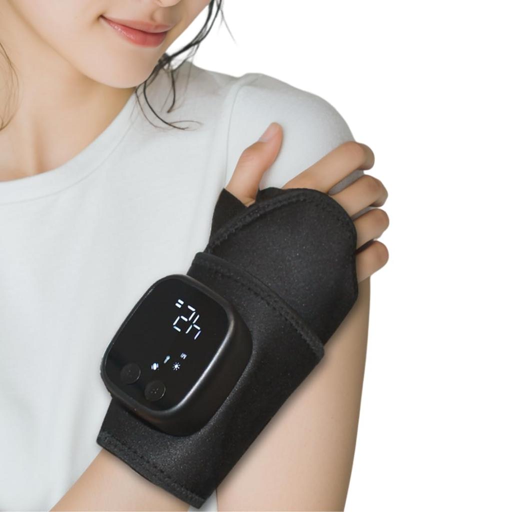SaiEL WristCure Wrist EMS and Hand Care for Wrist and Working from a Great Gift for or Any Other Care, Compression, Heat, Near-Infrared Tendonitis,