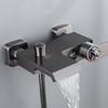 Łazienka bateria prysznicowa chromowany cyfrowy wyświetlacz deszczownica bateria wannowa do montażu na ścianie bateria wannowo-prysznicowa z kranu łazienka bateria prysznicowa