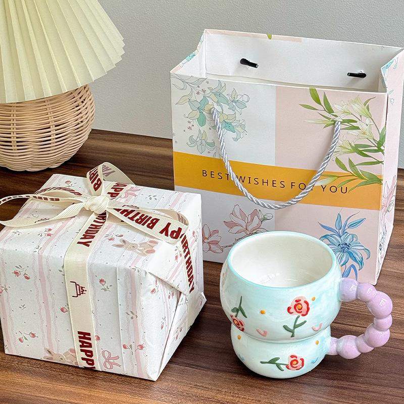 School Gifts for Teachers and Classmates, Ceramic Mugs, Couples, Coffee Mugs, Birthday Gifts for Girls, Gift Boxes