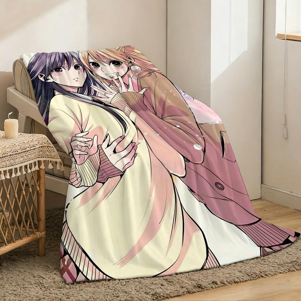 Anime Hot C-Citrus Throw Lightweight 240g Flannel Blanket Soft Skin-friendly for Summer Cooling 75x90cm