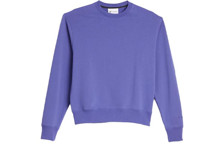 Adidas Originals Pharrell Williams Sweatshirts Unisex Blue Crew Neck Moderate Regular HF9945 L