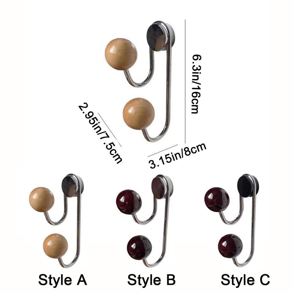 Punch-free Coat Hanger Wall Mounted Door Magnet Hanger Creative Magnetic Wall Hooks  Bathroom