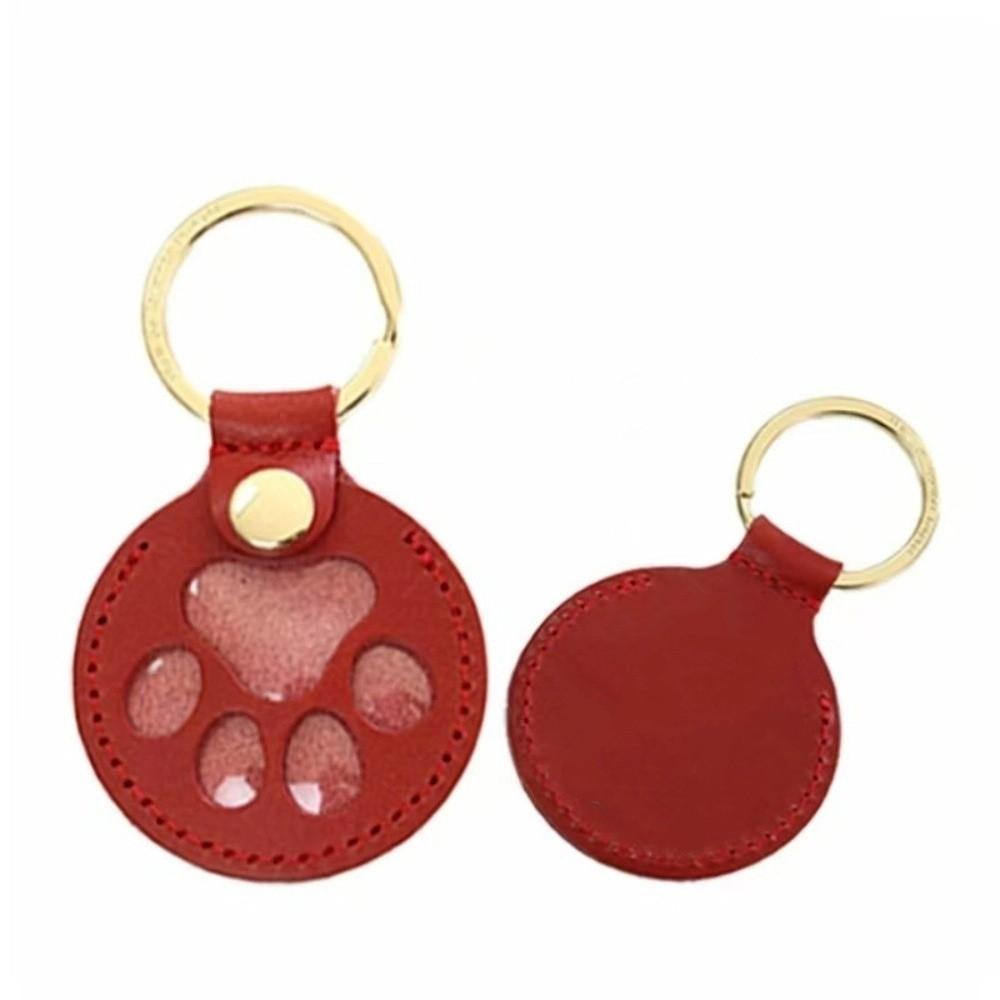 Puppy Pet Hair Storage Bag Keyring Dogs Paw Pendant Cute Pet Hair Keychain  Hanging Accessory