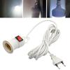 Lamp Bases E27 Lamp Bases With Power Cord Push Button EU Plug E27 Screw Interface Lamp Holder For E27 LED  Light