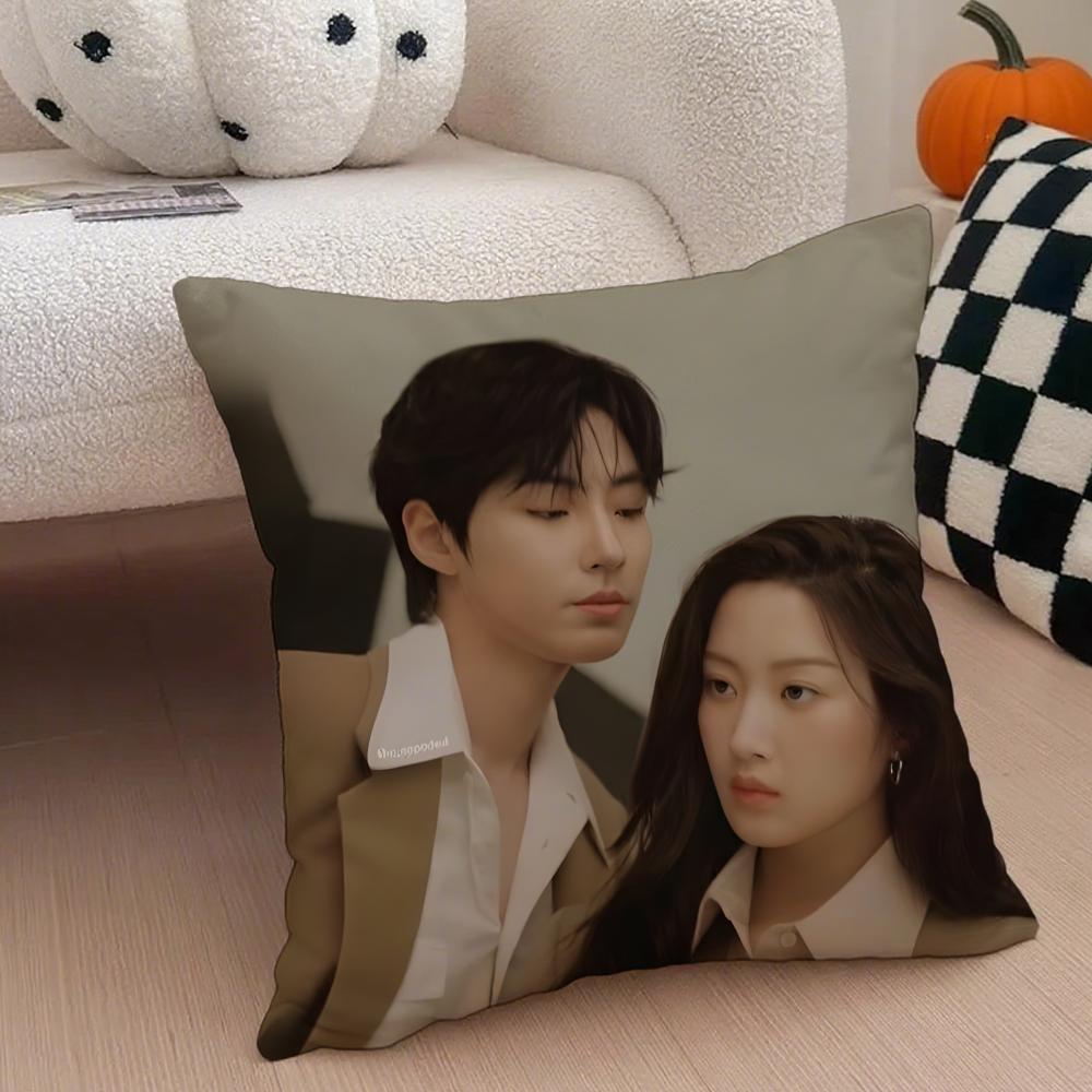 Drama TTrue Beauty Cushion Cover Throw Pillow Cover Hidden Button Durable Polyester Chair Cushion