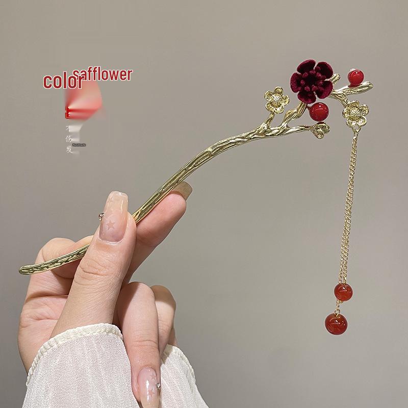 

Ретро корейско-китайская заколка для волос: Элегантный металлический аксессуар Ханфу для женщин