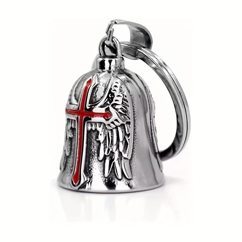 

1pc Motorcycle Bell Knight Guardian Bell Present Fit designed for Motorcycle Bicycle Pet Decoration great for daily use красный