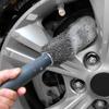 SEAMETAL Mikrofaser Auto Rad Reifen Felgenbürste Auto Radreinigungswerkzeug mit Kunststoffgriff Autowaschzubehör