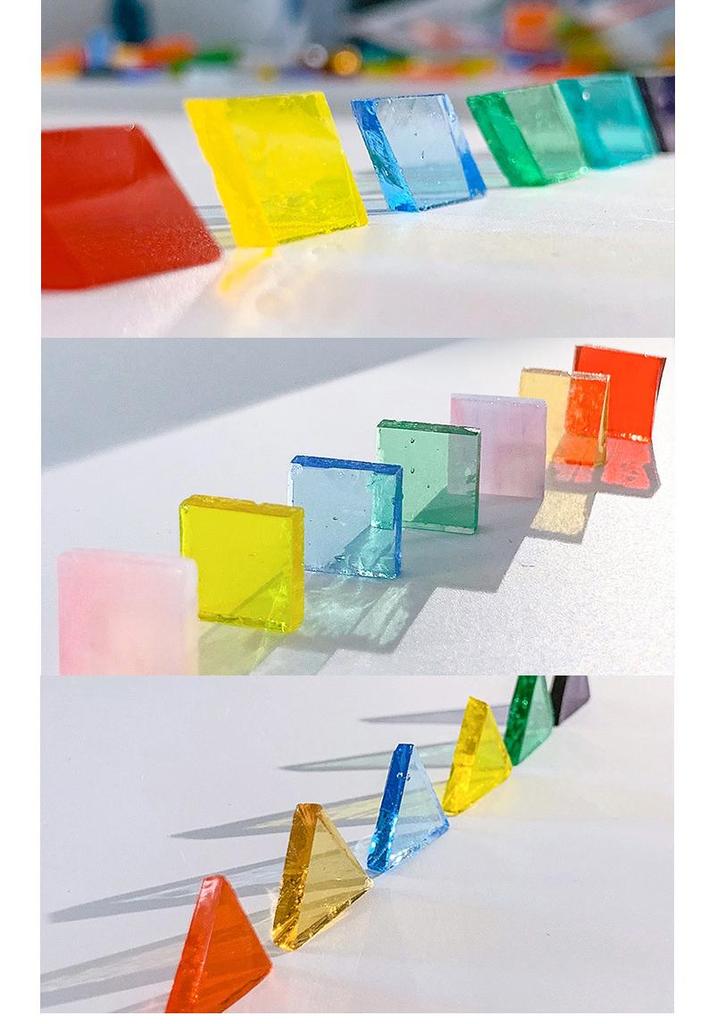 DIY Mica Translucent Glass Art Stickers