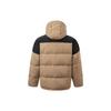 Li-Ning Unisex Hooded Heat-Retaining Short Down Jacket Light Chestnut AYMT065-4