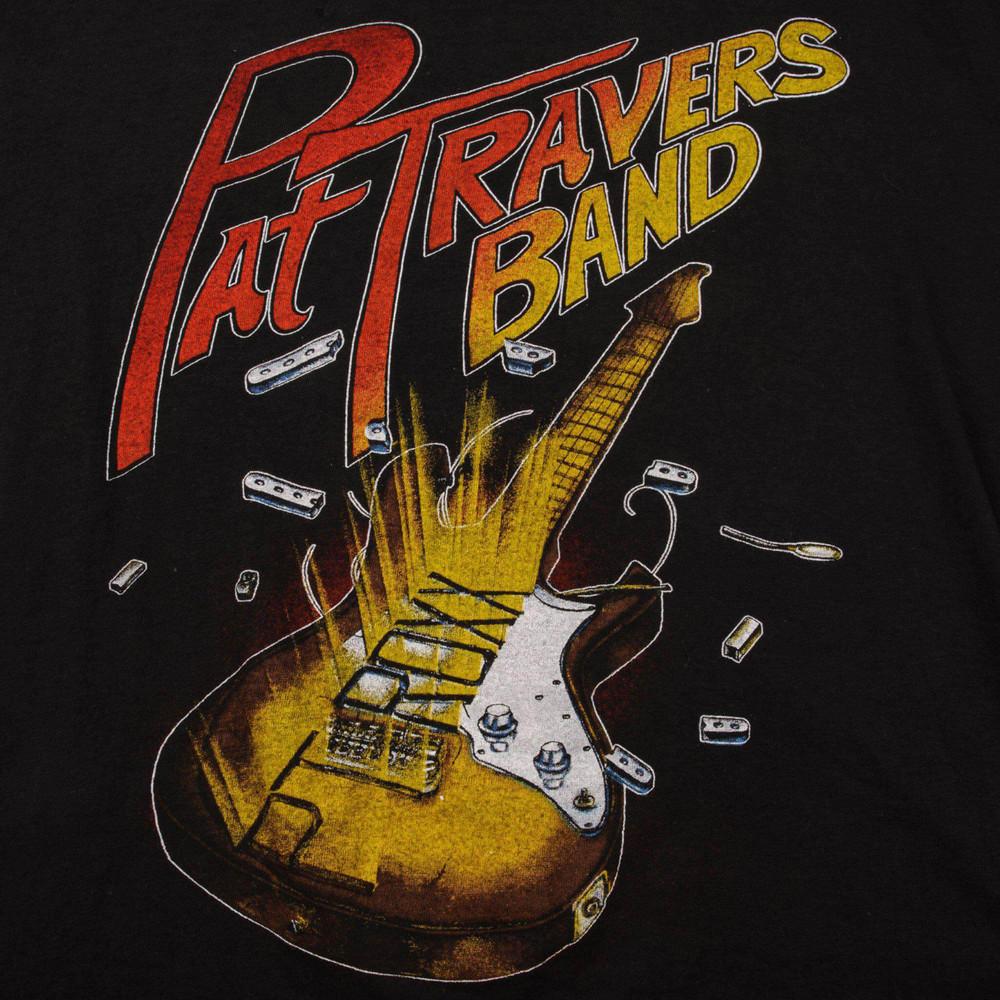 Pat Travers Guitar Concert Black T Shirt Women Men Cotton Unisex T-Shirt S