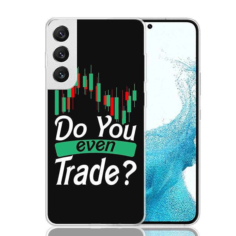 Trade Investment Forex Stock Market Phone Case For Samsung Galaxy S26 S25 Edge S24 S23 FE S22 Ultra S21 Plus S20 + Fundas Cover