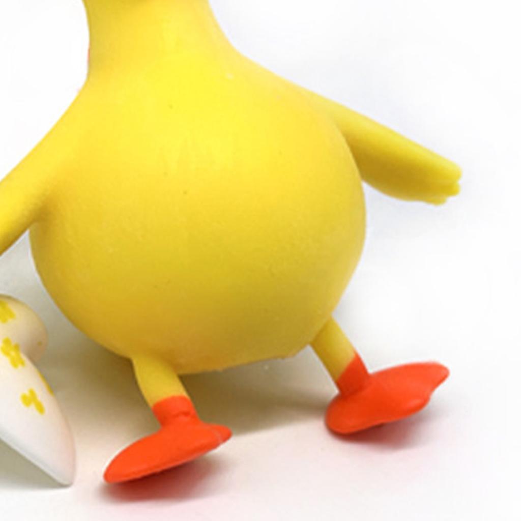 Stress Relief Squish Toy Slow Rebound Material Creative Dress Up Duck Squeeze Pinch Duck for Kids