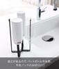 Yamazaki Eco Kitchen Stand Black W12 D9.5 H26.5cm Tower Water Drainer Triangular Corner Slim Foldable 6785