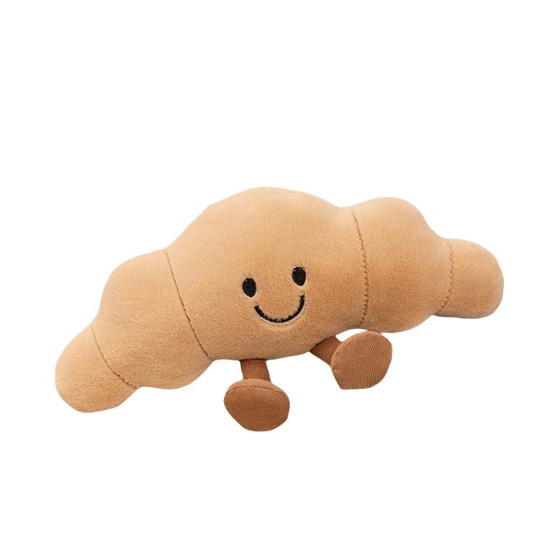 Creative Croissant Pendant Plush Toy Doll Baguette Doll Girls Bag Keychain Ragdoll