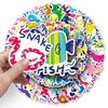 50 Cute Animal Cartoon Waterproof Stickers for Cognitive Development - Ideal for Phones, Luggage, Skateboards & More