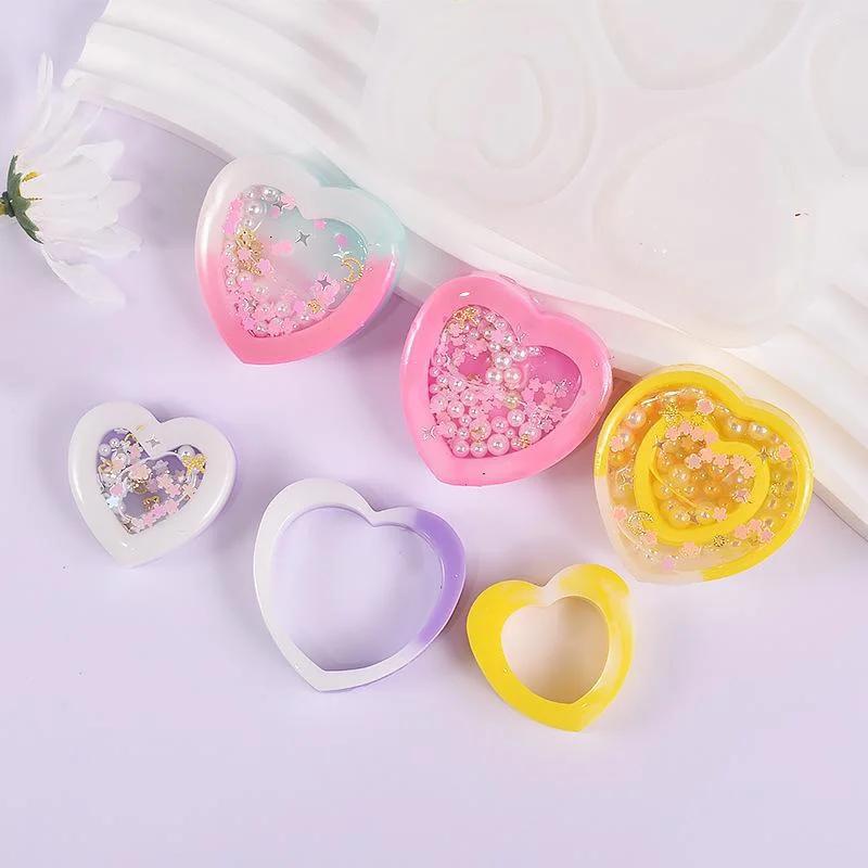 DIY Heart Shape Mold Silicone Epoxy Resin Molds Jewelry Tool Jewelry Accessories