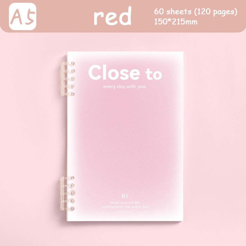 Simple Stationery A5/B5 Binder Notebook Loose Leaf Horizontal Line Notebook  Students Writing