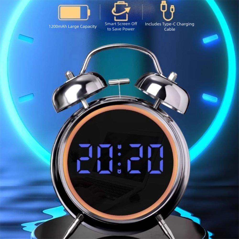 Extra Large Sound Alarm Clock Multifunctional Children Clock Creative Number Clock  Household