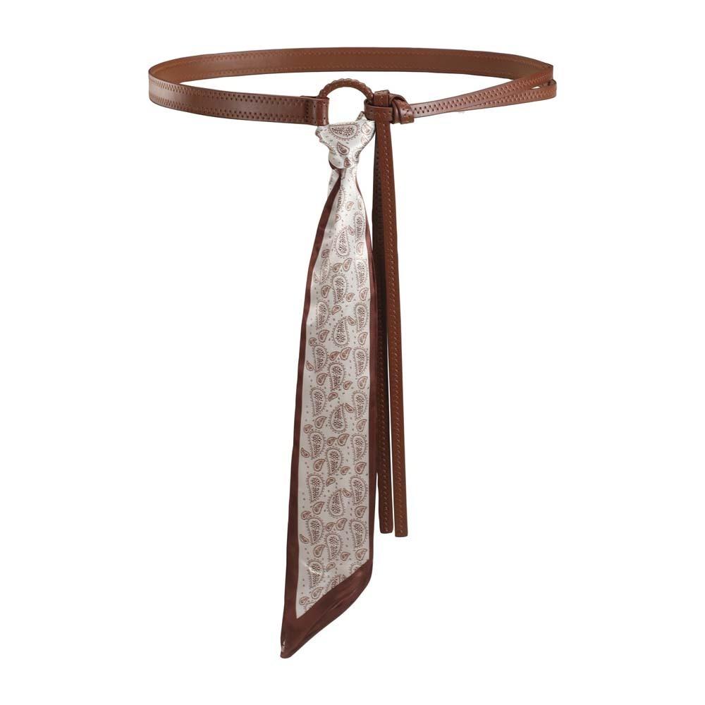 Bohemian Style Retro Jacquard Waistband Adjustable Silk Tie Design Belt Cashew Printed Belt  Suit