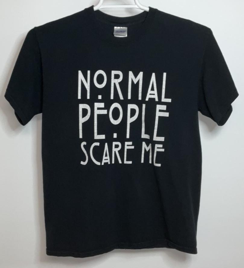 Normal People Scare Me Short Sleeve T-Shirt Men s Medium Black S