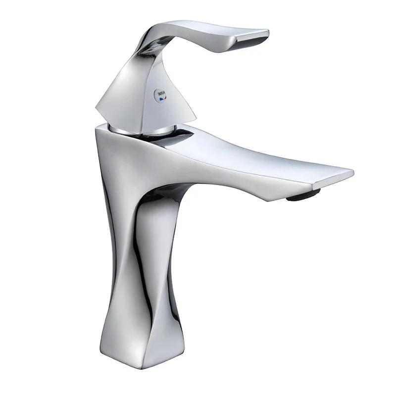 Zinc alloy faucet hot and cold household bathroom counter basin wash basin wash basin bathroom bathroom golden faucet