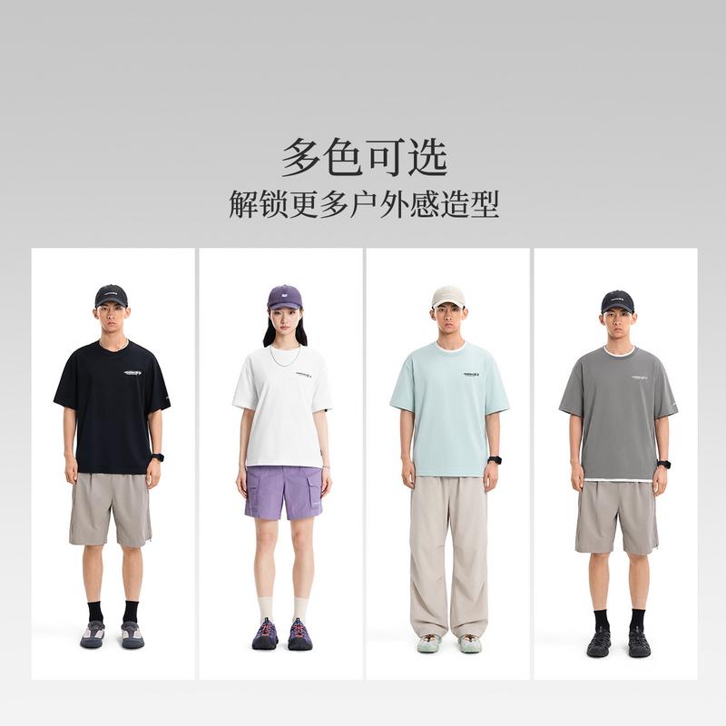 Li Ning Outdoor CF Tracing T Shirts Unisex Black Crew Neck ATSW045-2