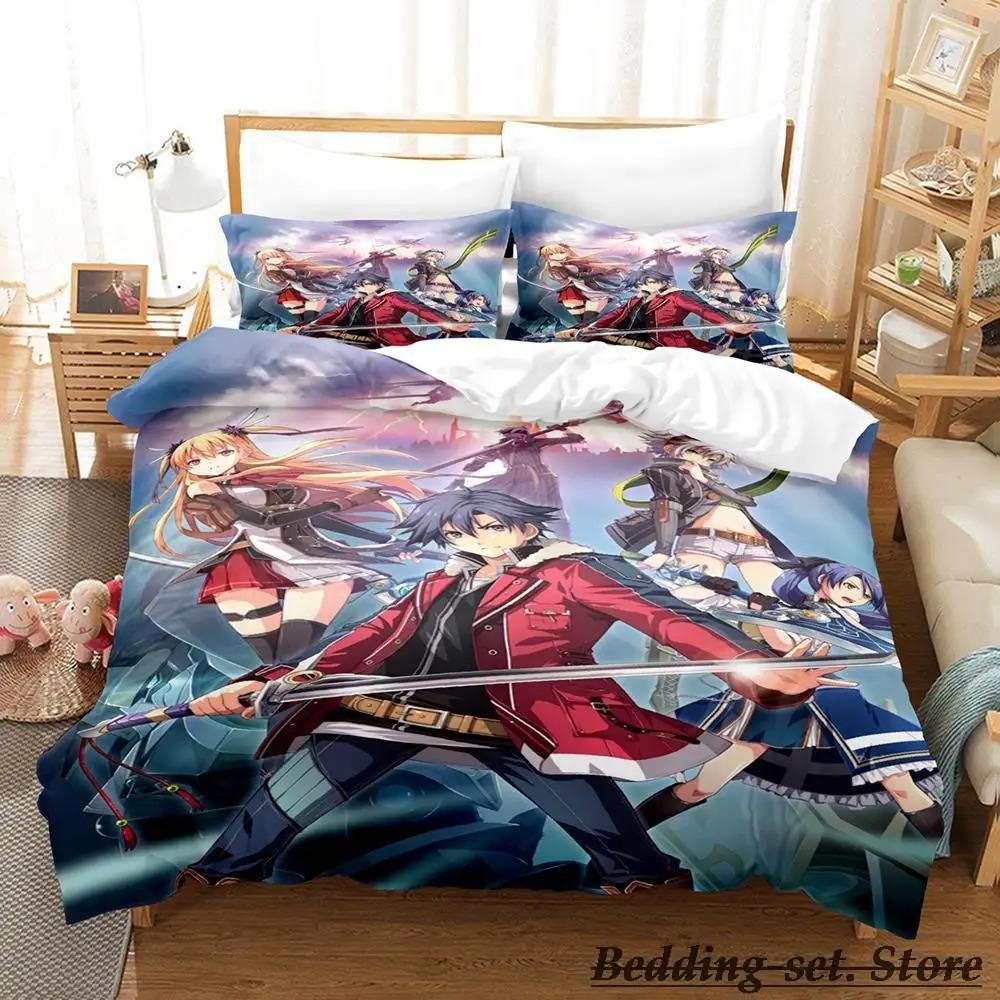 The Legend of Heroes Bedding Set Single Twin Full Queen King Size Bed Set Adult Kid Bedroom Duvetcover Sets Anime parure de lit