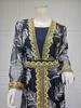 AB363 Dubai Eid al-Adha Mesh Embroidery Patchwork Muslim Two-Piece Set