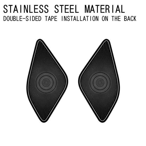 Stainless Steel Speaker Trim Covers for 2023+ Toyota Alphard 40 Series