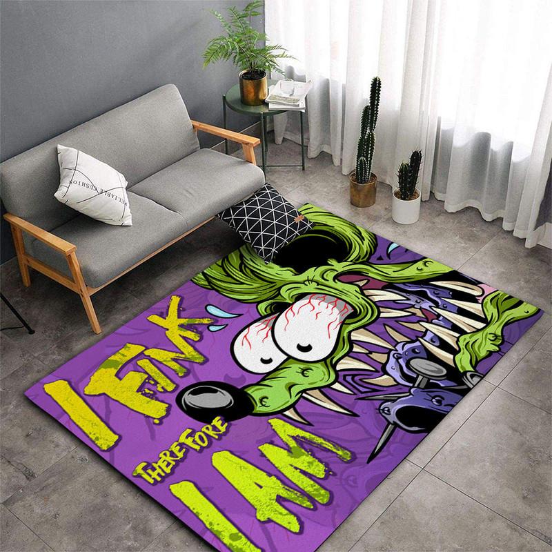 Personalizovaný koberec Rat Fink do obývačky Spálňa Rat's Hole Old School Culture Mat Darčeky pre otca Vlastný koberec Fink na motocykel