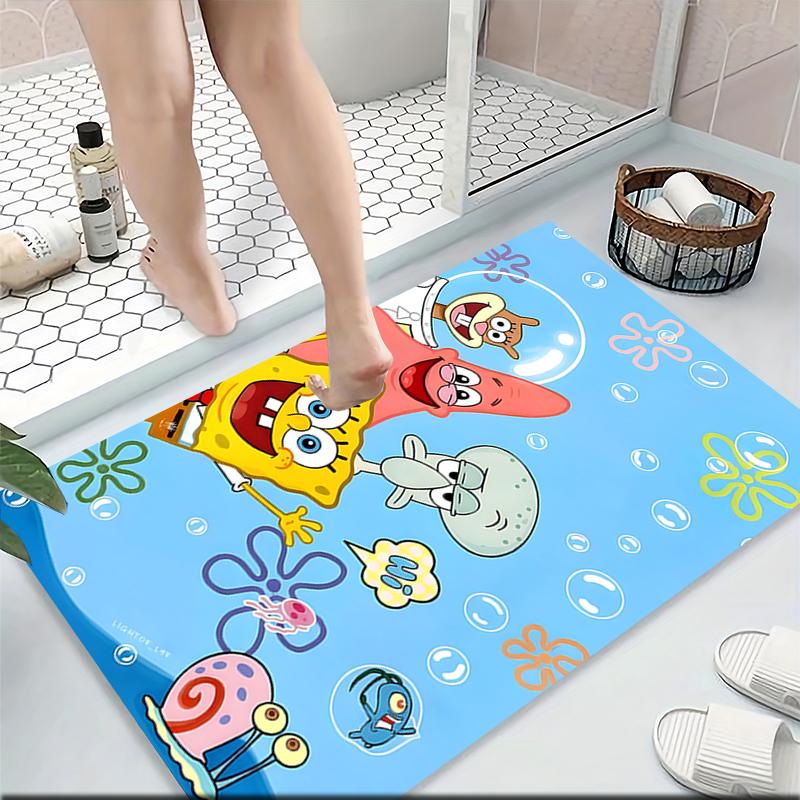 Spongebob Friends Carpet Rug Soft Washable Antislip Home Living Room Sofa Mats Personalized Christmas Rug