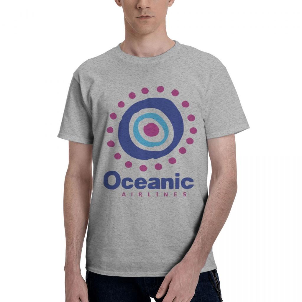 Oceanic Airlines 100 Cotton Casual Breathable Confortable TShirt Mens Clothing Deals Funny Shirt