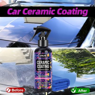 Auto Keramikbeschichtung Spray: Lebenslange Schutzlösung zur Wiederherstellung glatter Oberflächen, mit Tuch, Universell für Autos, Einfach zu sol
