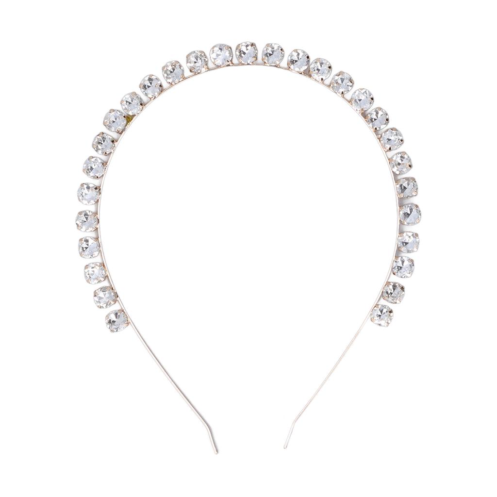 Rhinestone Headband Elastic Adjustable Exquisite Elegant Crystal Hairband for Wedding Dance Parties Photography