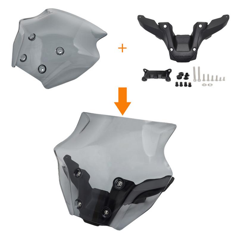 Motorbike Fairing Sturdy Motorcycle Windshield Deflector MT-09 SP 2024 Clear Touring Front Flyscreen Modification Accessories