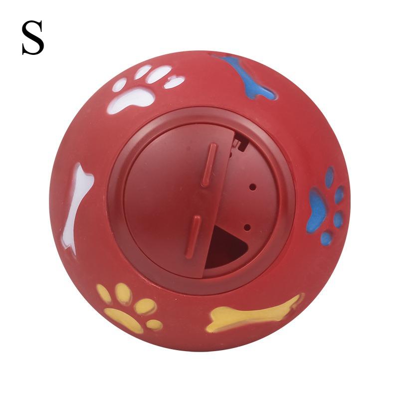 Dog Treat Ball, Slow Feeder Food Dispenser Toy for Cats & Dogs, Interactive Leakproof Rubber Chew Ball for Play & Training