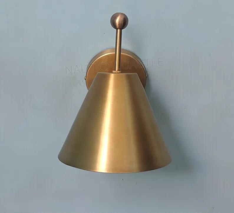 Handmade Brass Wall Sconce: Mid-Century Style Pivot Light