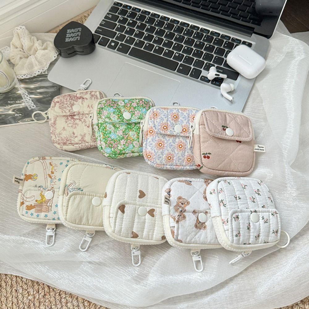 Pendant Small Makeup Lipstick Bag Large Capacity Mini Canvas Storage Bag  Travel