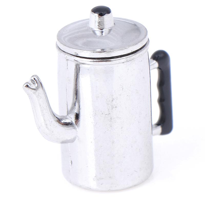 Miniatur Lebensmittel Spielszene Modell Kreatives Puppenhaus Zubehör Mini Alter Wasserkocher