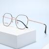 Retro Titanium Polygon Eyeglass Frame for Myopia - Non-Magnetic & Fashionable