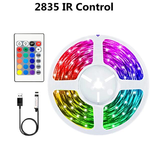 Striscia LED 15M 10M 5M RGB USB flessibile lampada nastro diodo 28350 5050RGB cavo Bluetooth controllo DC 5 V scrivania schermo TV illuminazione di sfondo