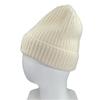 Excellent MONCLER Knit Cap BERRETTO With Logo Emblem White Wool Women J20933B00072 Used