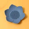 Silicone Soap Dish Lotus Shape Soap Holder with Drainage Holes Non-Slip Soap Holder