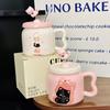 Creative Design Spring Kitten Ceramic Mug with Lid Cute Household Milk Oatmeal Cup Cartoon Cup Souvenir