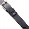 Wild DźINS men's leather belt black genuine grain leather Size 125 cm