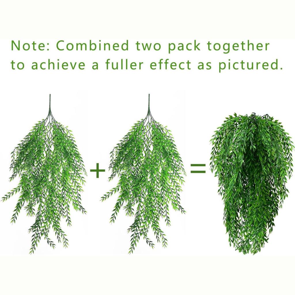 90cm Artificial Hanging Willow Leaves for Wall or Ceiling Decoration