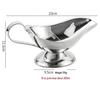 Stainless Steel Gravy and Sauce Boat - Black Pepper Sauce Pot, Non-Magnetic, Hotel Restaurant Supplies.