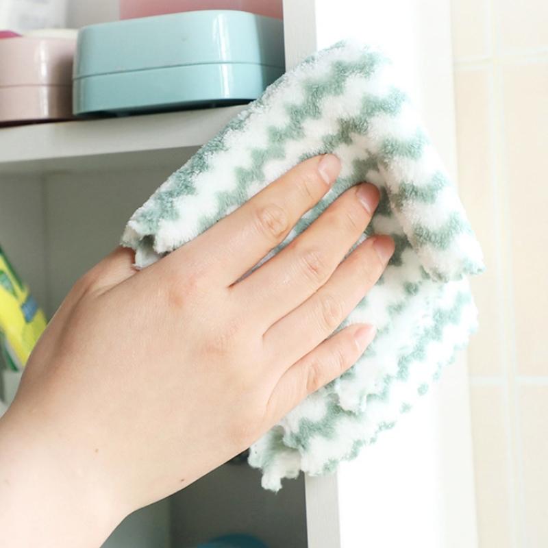 1/5/10Pcs Kitchen Cleaning Rag Dish Washing Cloth Scouring Pad Dry and Wet Kitchen Cleaning Towels
