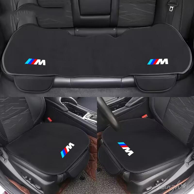 Car Styling Car Seat Cushion Non-Slip Cover Ice silk Velvet Plush For BMW 1 3 7 Series X1 X3 X4 X5 F10 F15 F16 F20 F30 Keychain